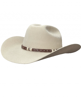Wool Felt Western Sand Hat - Cognac Hatband