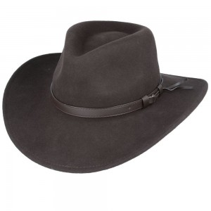 Wool Dark Brown Hat - Crushable