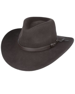 Wool Dark Brown Hat - Crushable