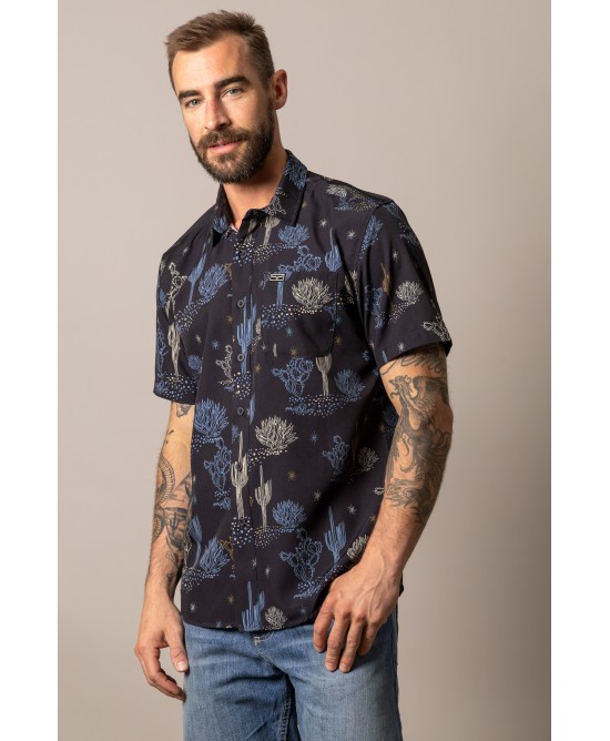 Kimes Ranch - Dunn Black Men's Short Sleeve Shirt