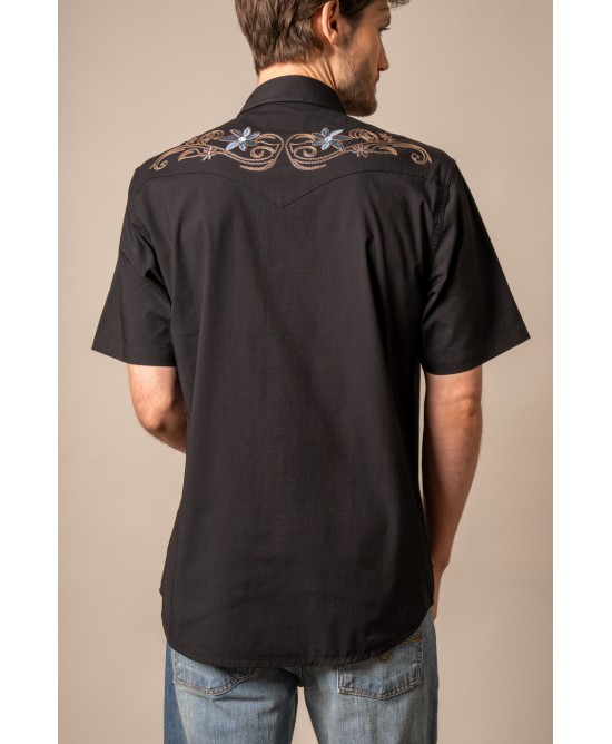Kimes Ranch - Leland Black Men's Short Sleeve Shirt