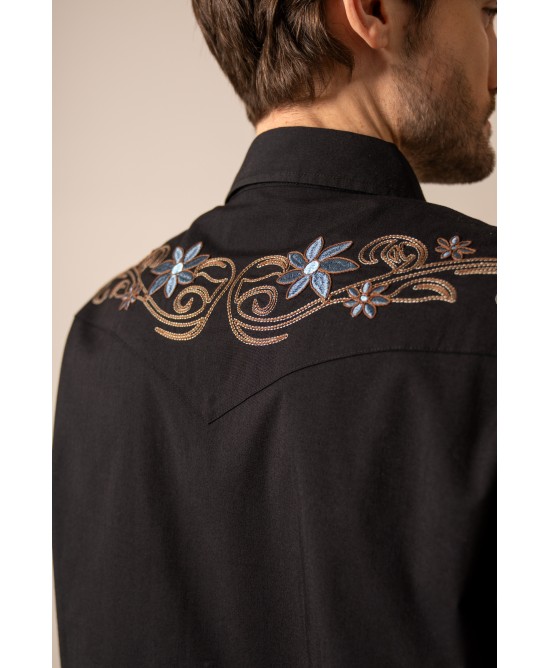 Kimes Ranch - Leland Black Men's Short Sleeve Shirt