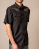 Kimes Ranch - Leland Black Men's Short Sleeve Shirt