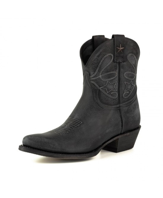 Mayura 2374 Lavado Negro Cowboy Ankle Boots Mayura 2374 Lavado Negro Cowboy Ankle Boots
