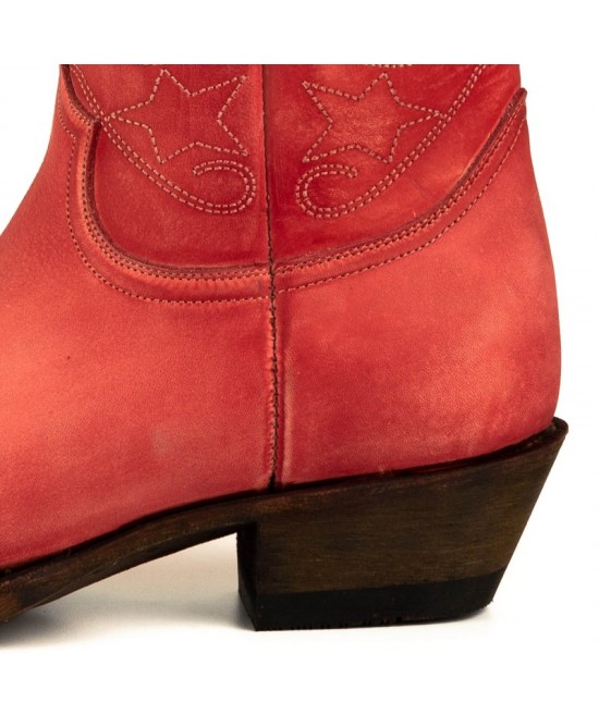 Mayura 2374 Lavado Rojo Cowboy Ankle Boots