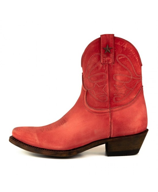 Mayura 2374 Lavado Rojo Cowboy Ankle Boots
