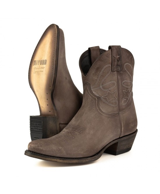 Mayura 2374 Lavado Testa Cowboy Ankle Boots