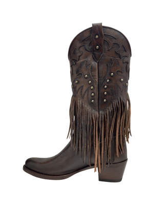 Mayura 2475 Old Manchado Fringes Ladies Cowgirl Boots