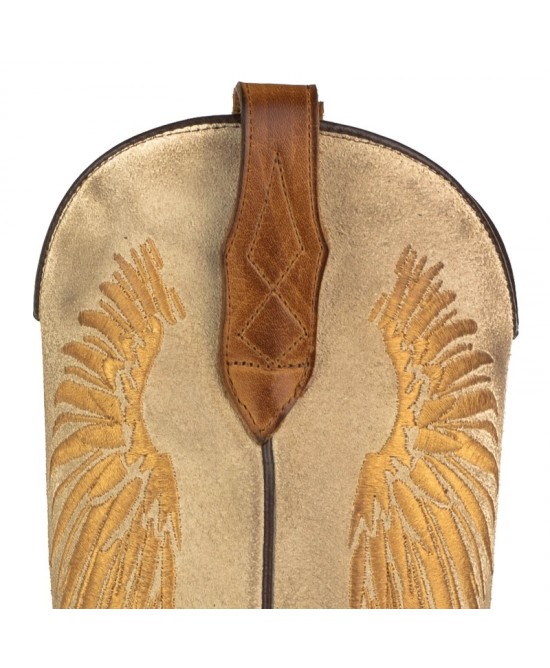 Mayura Wings 2666 Rony Totem Offwhite Split Suede