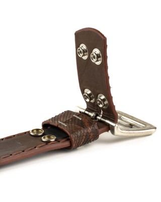 Mayura 1020 Snakeskin Python Belt Castana