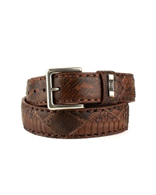 Mayura 1020 Snakeskin Python Belt Castana