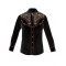 Rangers - 0130CA01 Black Men's Western Shirt
