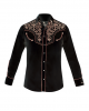 Rangers - 0130CA01 Black Men's Western Shirt