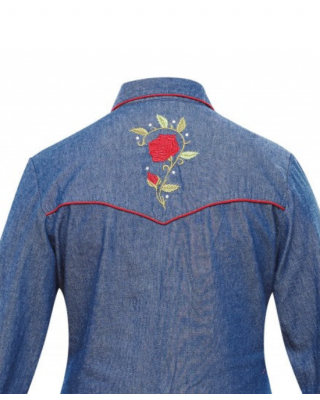 Rangers - 060DA01 Denim Women's Western Shirt