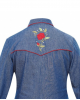 Rangers - 060DA01 Denim Women's Western Shirt
