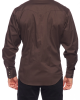 Rodeo Clothing - AC108L Dark Brown Men's Western Shirt