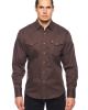 Rodeo Clothing - AC108L Dark Brown Men's Western Shirt