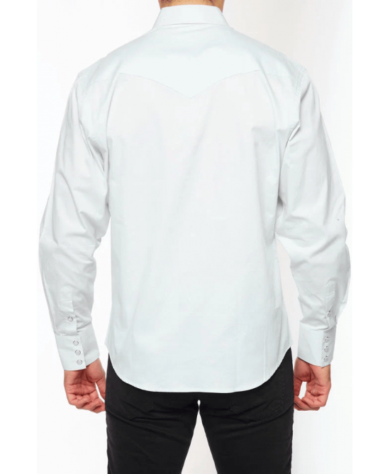 Rodeo Clothing - AC108L White Men's Western Shirt Rodeo Clothing - AC108L White Men's Western Shirt