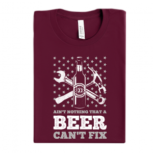 Rootin' Tootin' Tees - Ain't Nothing A Beer Can't Fix Red