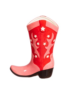 Cowboy Boot Vase