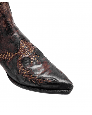 Sendra - 18511 - Brown Studded Ankle Boot