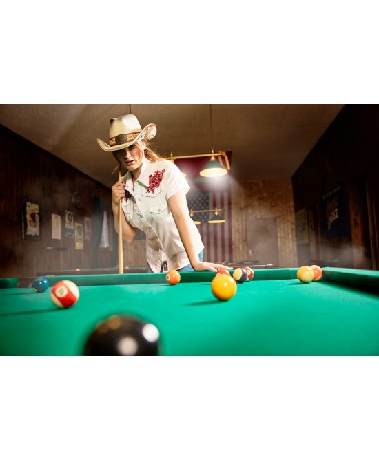 Stars & Stripes - Summer Women's Western Short Shirt Stars & Stripes - Summer Women's Western Short Shirt