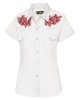 Stars & Stripes - Summer Women's Western Short Shirt Stars & Stripes - Summer Women's Western Short Shirt