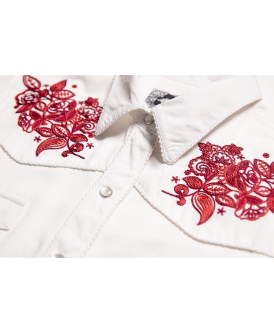 Stars & Stripes - Summer Women's Western Short Shirt Stars & Stripes - Summer Women's Western Short Shirt