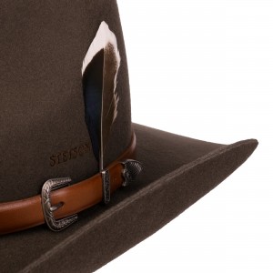 Wool Hat - Stetson Limington Western Espresso