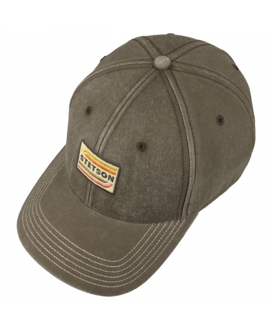 Trucker Hat - Stetson Baseball Cotton Olive