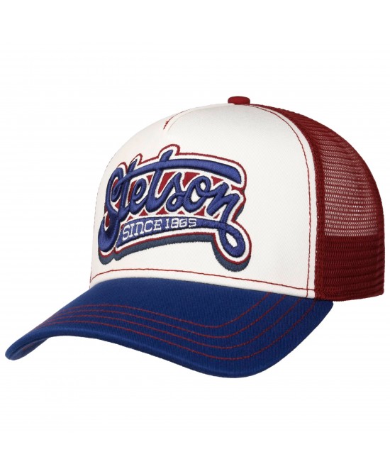Trucker Hat - Stetson Lettering Red Trucker Hat - Stetson Lettering Red