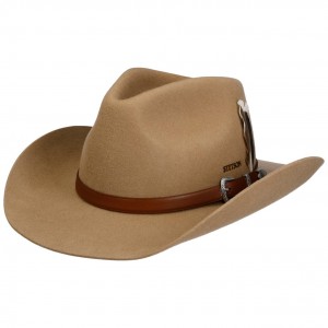 Wool Hat - Stetson Limington Western Brown