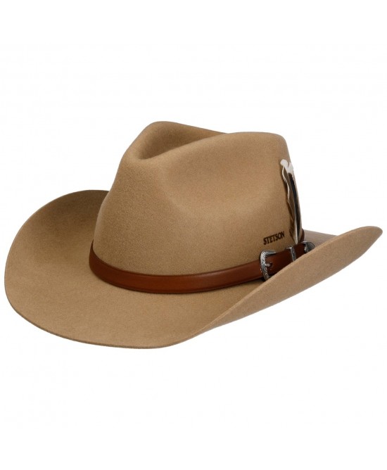 Wool Hat - Stetson Limington Western Brown