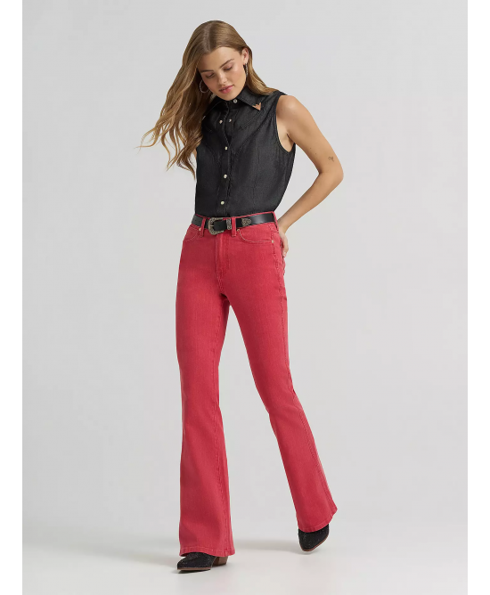 Wrangler - Lainey Wilson Flare Jeans Red Wrangler - Lainey Wilson Flare Jeans Red