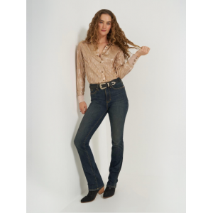 Wrangler - Lainey Wilson Snap Shirt Rose Gold Wrangler - Lainey Wilson Snap Shirt Rose Gold