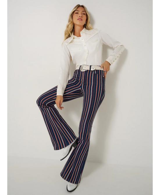 Wrangler - Lainey Wilson Striped Flare Jean