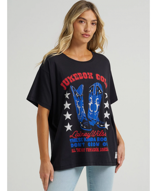 Wrangler - Lainey Wilson Jukebox Gold Oversized Tee
