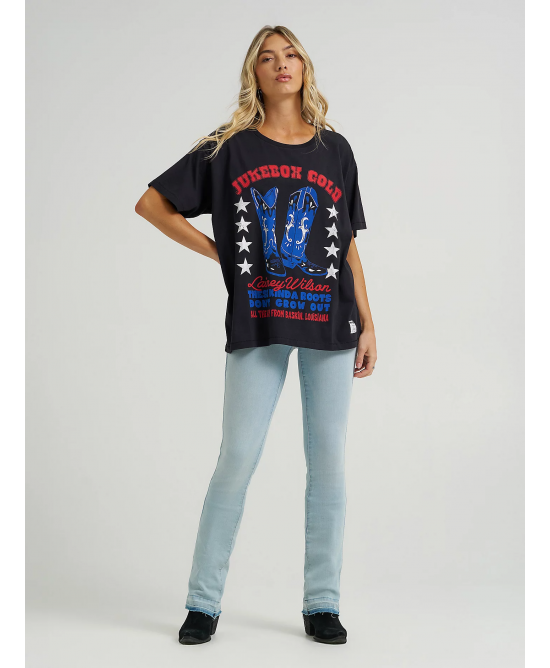 Wrangler - Lainey Wilson Jukebox Gold Oversized Tee