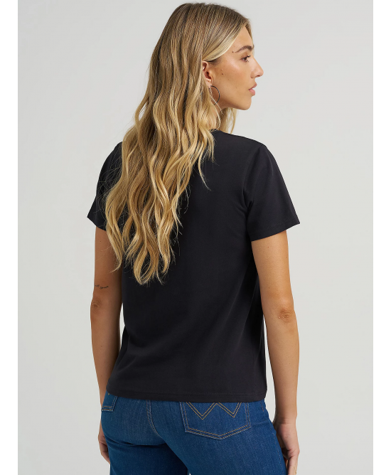 Wrangler - Lainey Wilson Lainey Wilson Regular Tee - Black - Shooting For The Moon