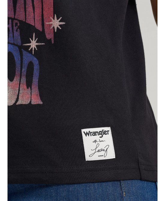 Wrangler - Lainey Wilson Lainey Wilson Regular Tee - Black - Shooting For The Moon
