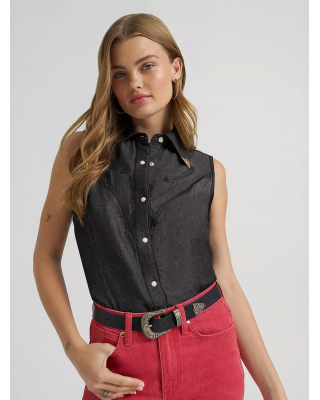 Wrangler - Lainey Wilson Distressed Sleeveless Shirt