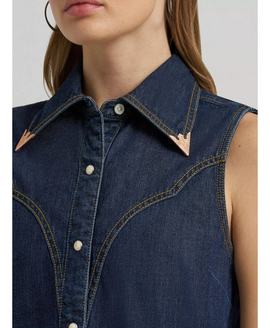 Wrangler - Lainey Wilson Sleeveless Shirt w/ Flames