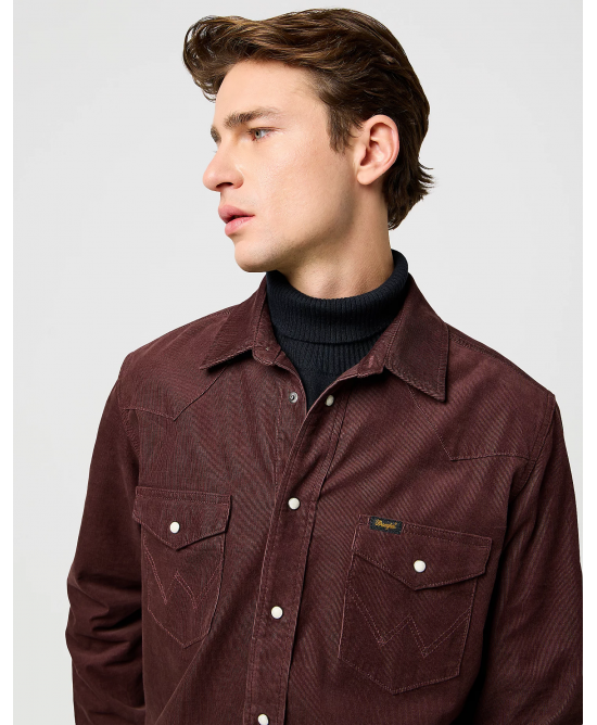 Wrangler - Western Corduroy Shirt Mahogany