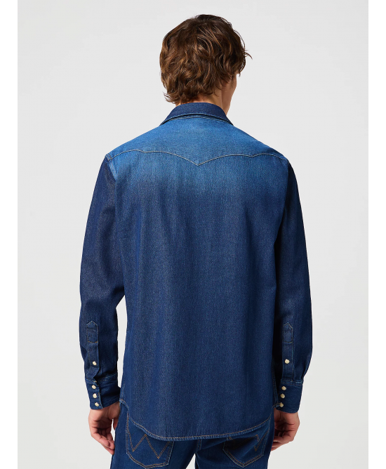 Wrangler -27MW Western Shirt - Darkstone