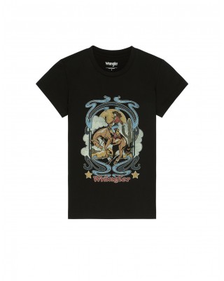 Wrangler - Shrunken Band T-shirt Black Beauty