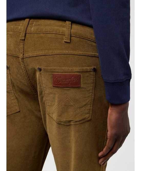 Wrangler - Greensboro Corduroy Straight Trousers - Kangaroo