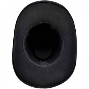 Wool Concho Black Hat