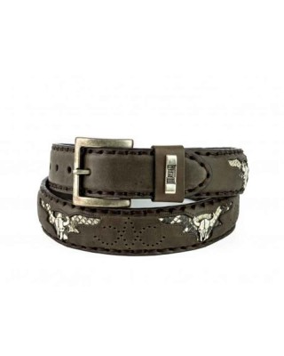 Mayura 1322S Snakeskin Python Belt Brown 
