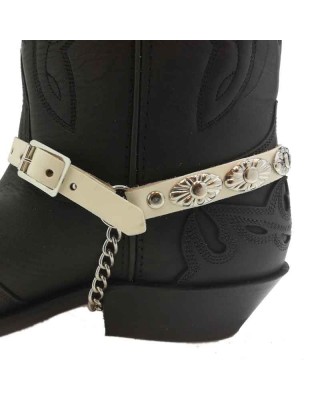 Boot Straps - Oval White - Thin