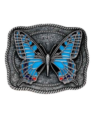 Belt Buckle - Butterfly Blue